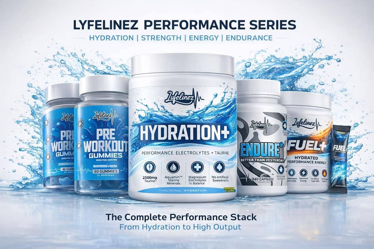 Lyfelinez Performance Series, the full range of hydration, energy and endurance supplements