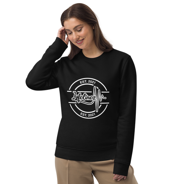 Black Circle Design Unisex eco sweatshirt