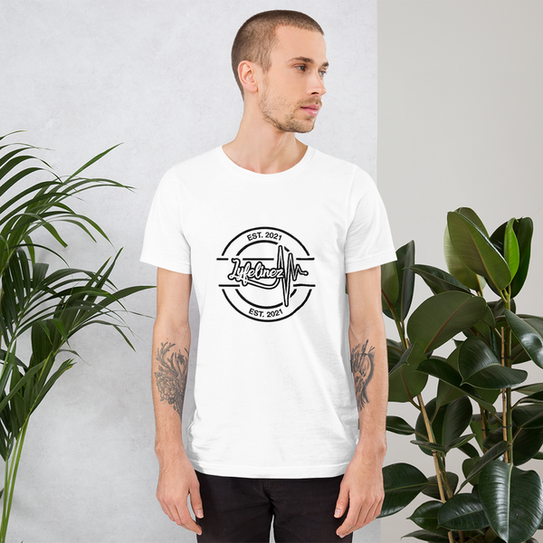 White Circle Design Unisex t-shirt