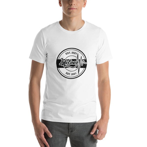 White Circle Block Design Unisex t-shirt