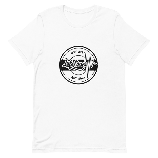 White Circle Block Design Unisex t-shirt
